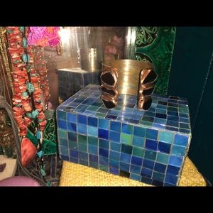 Free People x Mika Winn onyx cuff bracelet